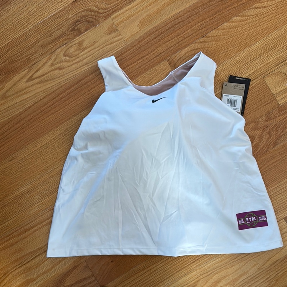 Nike White EYBL Boxy Relaxed Tank Top